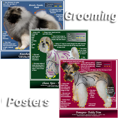 Dog Grooming Poster Collage